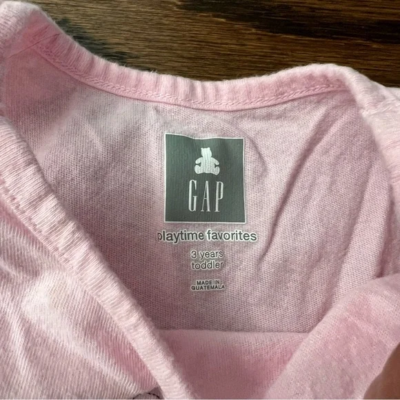 🍭6/$30 Gap Sleeveless Flamingo Summer Graphic Tee Tank for Toddler Girl 3T - Picture 4 of 4